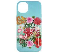 Flowers of Maldives Word Art - Maldives Vacation Souvenir Case for iPhone 14 Plus
