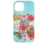 Flowers of Maldives Word Art - Maldives Vacation Souvenir Case for iPhone 15