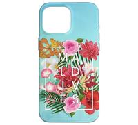 Flowers of Maldives Word Art - Maldives Vacation Souvenir Case for iPhone 16 Pro Max