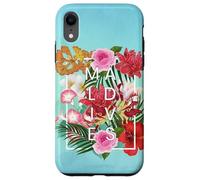 Flowers of Maldives Word Art - Maldives Vacation Souvenir Case for iPhone XR