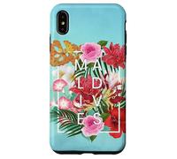 Flowers of Maldives Word Art - Maldives Vacation Souvenir Case for iPhone XS Max