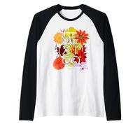 Flowers of Mexico Word Art - Mexican Pride Raglan Baseball Tee