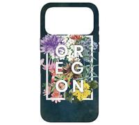Flowers of Oregon Word Art - Oregon State USA Souvenir Case for iPhone 17 Pro Max