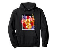 Flowers of Portugal Word Art - Portuguese Pride Pullover Hoodie