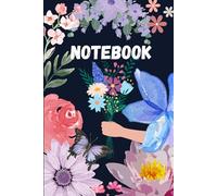 Flowers of the Day: Pastel Watercolor Flowers Notebook, 120 pages, lined. 6"×9"