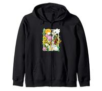 Flowers of Vietnam Word Art - Vietnamese Pride Zip Hoodie