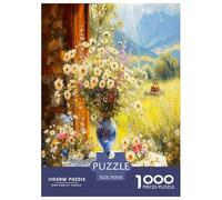Flowers on The Table 1000 Pieces Jigsaw Puzzles for Adults Fun, Challenging & Brainteasing Birthday Gifts for Women And Man Challenge High Difficulty 70x50cm/1000pcs