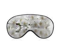 Flowers on Water Eye Mask, Side Sleeping Mask Light Blindfold Sleeping Mask Nose Pad and Elastic Band for Children Women and Men