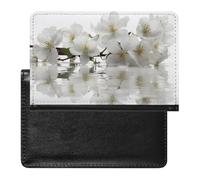 Flowers on Water Passport Cover Protector Rfid Blocking Passport Holder Id Card Holder Secure Travel Wallet Organizer for Passport Tickets Credit Cards, style, One Size