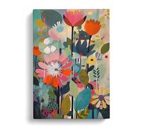 Flowers Orphism Design Vol.9 Canvas Print for Living Room Bedroom Home Office Décor, Wall Art Picture Ready to Hang, 30x20 Inch (76x50 cm)