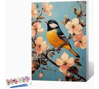 Flowers Paint by Numbers for Adults Landscape Paint by Numbers Kits, Hobbies for Adults Women, DIY Acrylic Pigment Color Oil Drawing Kits Wall Art for Room Decor 24x32in (Without Frame) -LKF07256I