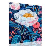 Flowers Paint by Numbers for Adults with Frame, Fantasy Paint by Number Canvas with Acrylic Paints Brushes, Hobbies for Adults Women DIY Oil Painting Kits for Home Wall Decor Gifts 20x28 inch,kk-529