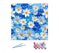 Flowers Paint by Numbers Kits for Adults,Flowers Paint by Number Adult, Flower Canvas Paint by Numbers for Adults, DIY Acrylic Watercolor Oil Colorful Painting by Number,for Home Decor