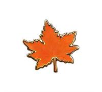 Flowers Pin Red Maple Leaf Canada Canadian Flag Pin Maple Leaf Jewelry Metal Lapel Brooch Pins Spring Souvenir for Men Women Clothes Bags Hats Decor