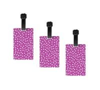Flowers Print Patterns Print Fashion and Minimalist Luggage Label Suitcases Personalized Name Id Travel Identification Label with Adjustable Strap.