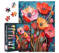 Flowers Puzzle Tree of Life Puzzles for Adults 1000 Pieces Impossible Hard Difficult Challenging Puzzles for Adults Modern Impressionism Flowers Jigsaw Puzzle Home Decor