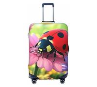 Flowers Seven Stars Ladybird Elastic Travel Luggage Cover Suitcase Protector, Print Suitcase Baggage Cover Anti-Scratch