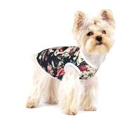 Flowers Skull Ornamental Pattern print Tshirts for Small Dogs Dog's Fashion Shirt Breathable Sleeveless Shirts for Small Dogs