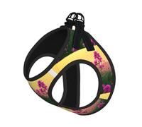 flowers Small Pet Harness Vest - Full Print Design, Adjustable and Reflective for Safety, Suitable for Small Cats and Dogs Pet leash vest