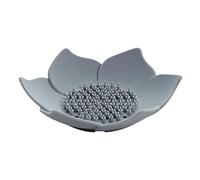 Flowers Soap Dish, Hand Soap Dish, Flower Shaped Silicone Draining Bar Soap Tray And Sponge Holder, Non-Slip Bathroom Soap Tray With Drain For Bathroom Shower Kitchen