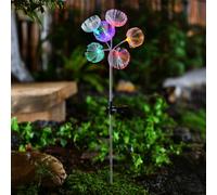 Flowers Solar Garden Light Plant 6 Multicolour LED - 79cm by Bright Garden