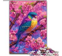 Flowers Sparrow Jigsaw Puzzles for Adults 1000 Pieces, Challenging Difficult Deal As Gifts for The Whole Family (26x38cm)