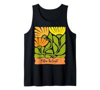 Flowers Spiritual Faith Christian Gardener Follow The Light Tank Top