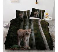 Flowers Super King Duvet CoverLynx Bedding Set 3 Pieces - 110gsm Soft Brushed Microfiber Quilt Cover, Bed Set with 2 Pillowcases 50x75 cm, Zipper Closure -Kg2676