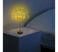 Flowers Table Lights,Mini Table Lights Warm White LED Fireworks Light Christmas Firework Centerpiece Light Decorative Firework Lamp Party Indoor Decor (B)