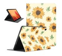 Flowers Tablet Case for Samsung Galaxy Tab A7 2020 SM-T500,T505,T507 10.4'', Cute Aesthetic Small Rose Floral Pattern for Boys Girls Women Protective Cover Flip Leather PU Funda Bluish-Green