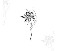 Flowers Temporary Tattoo Stickers, Beautiful Classic Pattern Stickers Waterproof Lasting 1-2 Weeks, Fake Tattoos(4pcs)