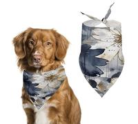 Flowers Watercolor Painting Spring Summer Dog Bandanas Soft, Dog Scarf Washable Triangle, Pet Bandana Cute Outdoor Accessories for Small Dogs Cat Pet