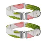 flowers whispering softly Adjustable Pet Collar for Small Medium Large Dogs & Cats, Reflective Strip for Night Safety, Soft Comfort Pad