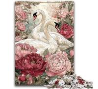Flowers White Swan 2000 Piece Jigsaw Puzzles for Adults & Teens,Challenging Game And Family Play for Is Ideal As A Gift for The Whole Family (70X100cm)