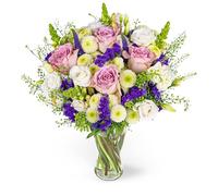 Flowers with Vase - Wild and Wonderful - Fresh Flowers - Birthday, Anniversary, Get Well, Thank You, Occasion Flower - Cut Floral Arrangement for Gifts, Weddings, Sympathy (Large With Vase)