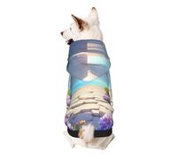 Flowery Paths and boulders Dog Hoodie - Soft & Breathable Pet Clothes for Small to Large Dogs, Stylish and Comfortable Dog Clothes