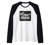 Flowery Spring Awakening Outfit for Adults and Kids Raglan Baseball Tee