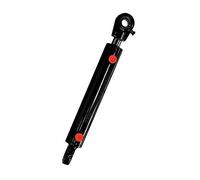 Flowfit Hydraulic Double Acting Standard Ram Cylinder, 50mm Bore, 30mm Rod, 350mm Stroke, with Spherical 20mm Pin Holes at Base and Rod End