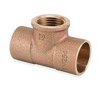 Flowflex 4130G.15X1/2X15 End Feed Bronze Female Tee, 15 x 1/2-Inch x 15 mm, Set of 10 Pieces