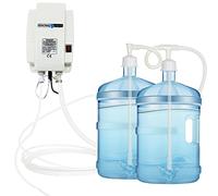 FlowFluid Bottled Drinking Water Pump System Double-Tube Power 25W, Bottled Water Dispensing 2.5L Flow Electric Water Pump for 5 Gallon Bottle Water for Coffee,Refrigerators,Ice Maker,Faucet