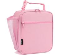 FlowFly Kids Lunch box Insulated Soft Bag Mini Cooler Back to School Thermal Meal Tote Kit for Girls, Boys by , (Brown)