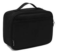 FlowFly Kids Lunch Box Insulated Soft Bag Mini Cooler Back to School Thermal Meal Tote Kit for Girls, Boys, Black
