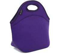 FlowFly Neoprene Kids Lunch box Insulated Soft Bag Mini Cooler Thermal Meal Tote Kit for Boys, Girls,Men,Women,School,Work, Office, Purple