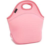 FlowFly Neoprene Kids Lunch box Insulated Soft Bag Mini Cooler Thermal Meal Tote Kit for Boys, Girls,Men,Women,School,Work, Office, Pink