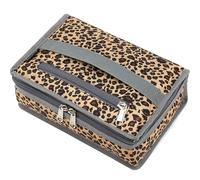 FlowFly Small Insulated Lunch box Portable Soft Bag Mini Cooler Thermal Meal Tote Kit with Handle for Work & School, Leopard