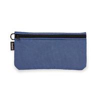Flowfold Creator 100% Recycled Material Zipper Wallets for Women - Wallet with Phone Pouch & Clutch Wristlet Wallets for Women Made in USA, Blueberry EcoGrid