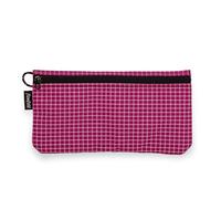 Flowfold Creator 100% Recycled Material Zipper Wallets for Women - Wallet with Phone Pouch & Clutch Wristlet Wallets for Women Made in USA, Berry EcoGrid