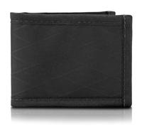 Flowfold Vanguard Recycled Material Bifold Wallet | Slim and Durable with Cash Pocket, Two Hidden Card Pockets and Two ID Windows | Holds 10-12 Cards | Minimalist Wallet Made in USA, Recycled Black