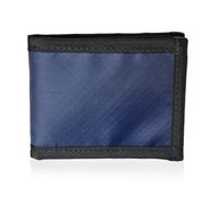 Flowfold Vanguard Recycled Material Bifold Wallet | Slim and Durable with Cash Pocket, Two Hidden Card Pockets and Two ID Windows | Holds 10-12 Cards | Minimalist Wallet Made in USA, Recycled Navy
