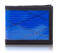 Flowfold Vanguard Recycled Sailcloth Bifold Wallet Slim Durable with Cash Pocket, Two Hidden Card Pockets and Two ID Windows | Can